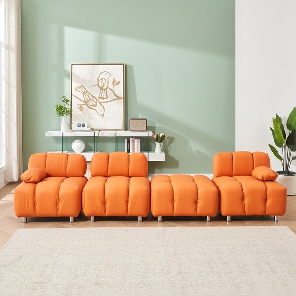 Foldable Sofa With Metal Leg and Wear-resistant Fabric - Bed Bath